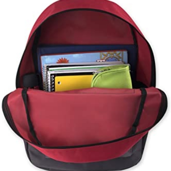 New Heavy Duty 17in Multi Compartment Backpack w Bonus 24oz Water Bottle - Picture 3 of 6